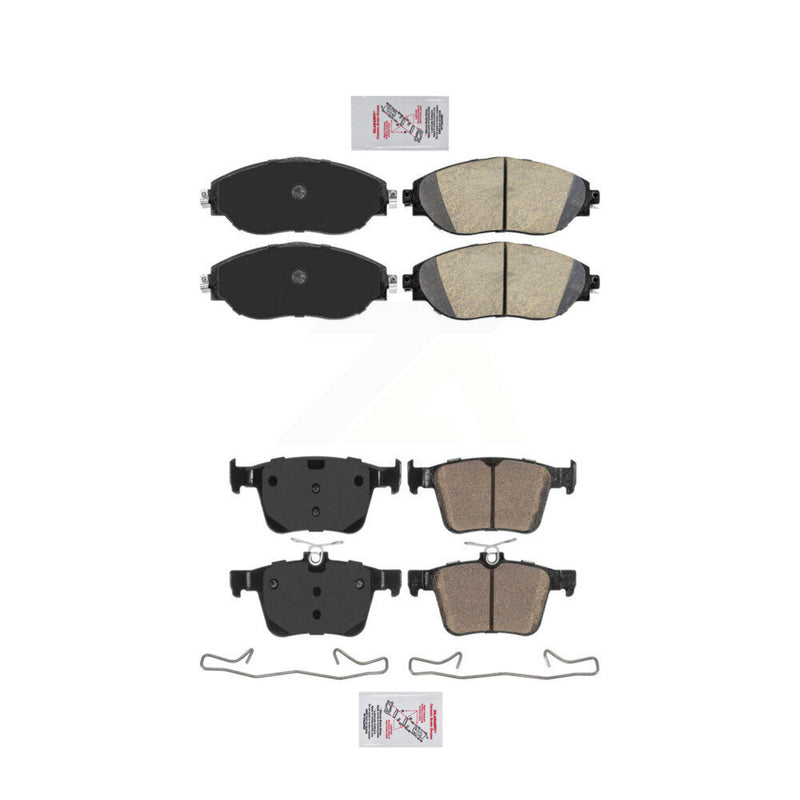 AmeriBRAKES KNF-101770 Disc Brake Pad for 2017-2019 Volkswagen Golf R - Front and Rear