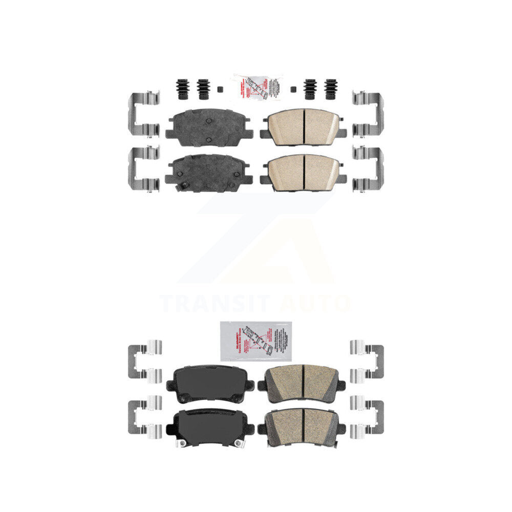 AmeriBRAKES KNF-101772 Disc Brake Pad for 2016 Chevrolet Malibu - Front and Rear