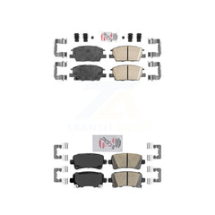 AmeriBRAKES KNF-101772 Disc Brake Pad for 2016 Chevrolet Malibu - Front and Rear