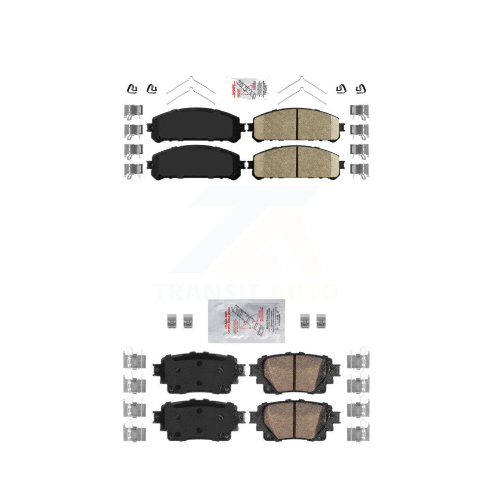 AmeriBRAKES KNF-101777 Disc Brake Pad for 2020-2023 Lexus NX350, Lexus NX350h and More - Front and Rear