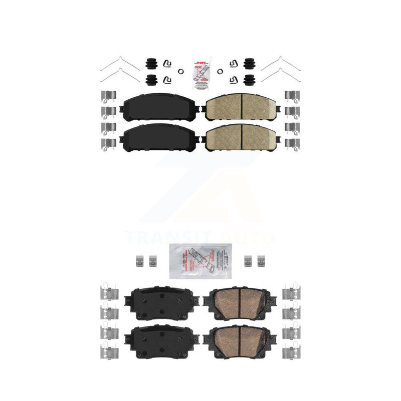 AmeriBRAKES KNF-101780 Disc Brake Pad for 2020-2023 Lexus NX350, Lexus NX350h and More - Front and Rear