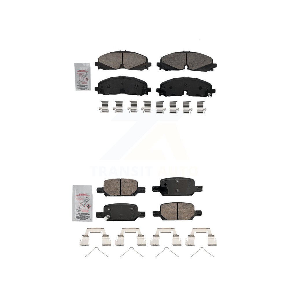 AmeriBRAKES KNF-101785 Disc Brake Pad for 2021-2022 Chevrolet Colorado, GMC Canyon - Front and Rear