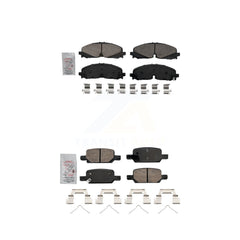 AmeriBRAKES KNF-101785 Disc Brake Pad for 2021-2022 Chevrolet Colorado, GMC Canyon - Front and Rear