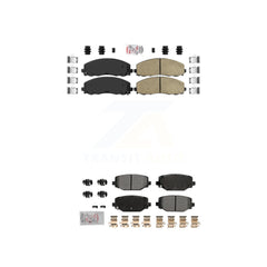 AmeriBRAKES KNF-101786 Disc Brake Pad for 2012-2020 Dodge Grand Caravan, Dodge Journey and More - Front and Rear