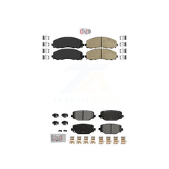 AmeriBRAKES KNF-101787 Disc Brake Pad for 2012-2020 Dodge Grand Caravan, Dodge Journey and More - Front and Rear