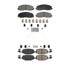AmeriBRAKES KNF-101789 Disc Brake Pad for 2012-2020 Dodge Grand Caravan, Dodge Journey and More - Front and Rear