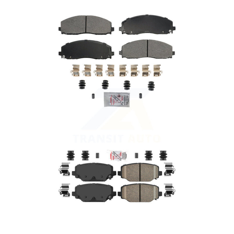 AmeriBRAKES KNF-101789 Disc Brake Pad for 2012-2020 Dodge Grand Caravan, Dodge Journey and More - Front and Rear