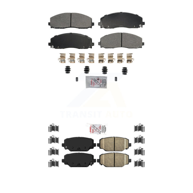 AmeriBRAKES KNF-101790 Disc Brake Pad for 2012-2020 Dodge Grand Caravan, Dodge Journey and More - Front and Rear