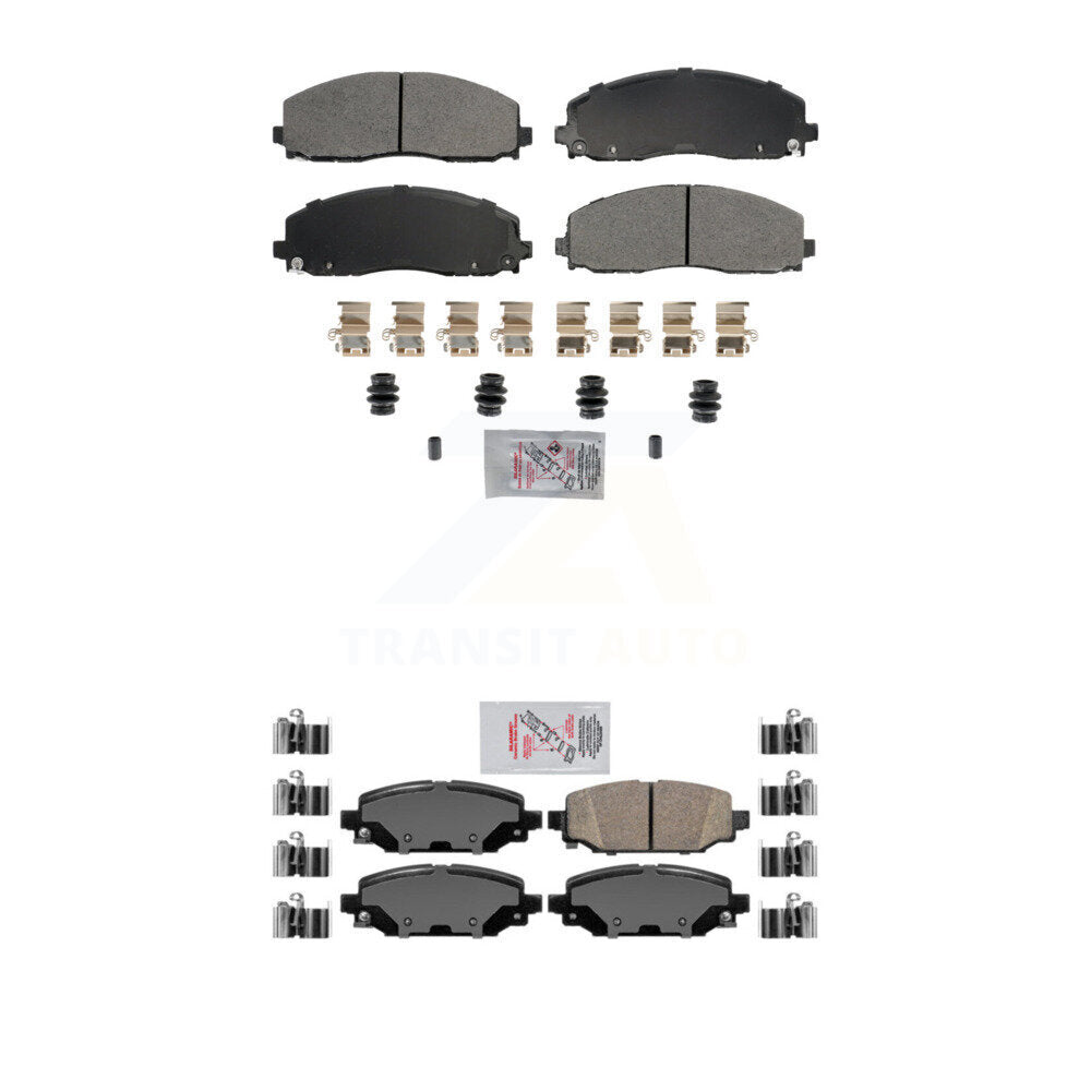 AmeriBRAKES KNF-101793 Disc Brake Pad for 2022 Jeep Wrangler - Front and Rear