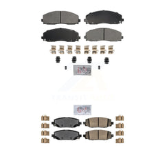 AmeriBRAKES KNF-101794 Disc Brake Pad for 2018-2022 Jeep Wrangler - Front and Rear