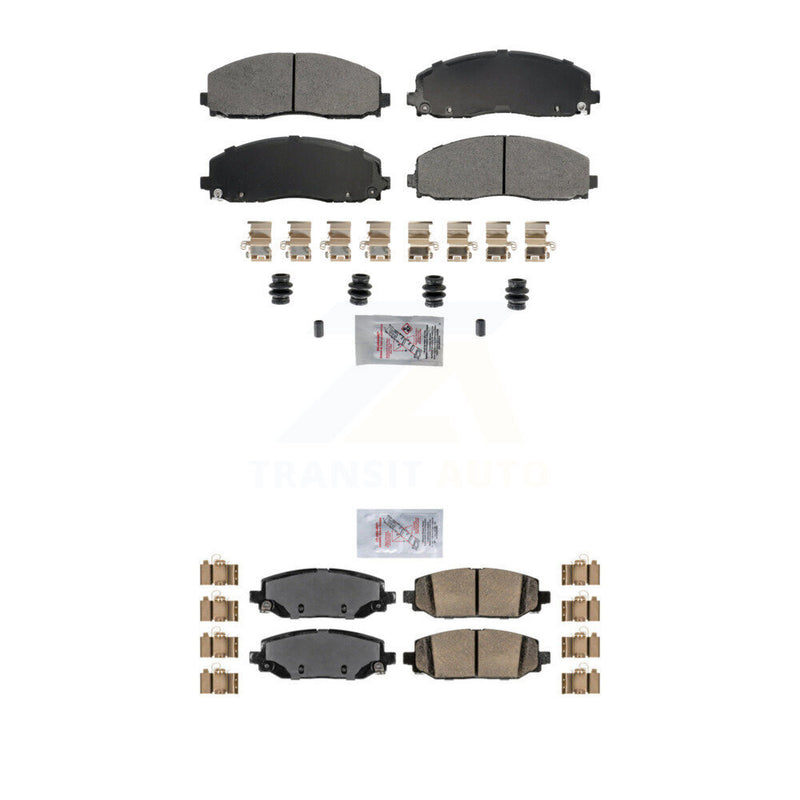 AmeriBRAKES KNF-101794 Disc Brake Pad for 2018-2022 Jeep Wrangler - Front and Rear