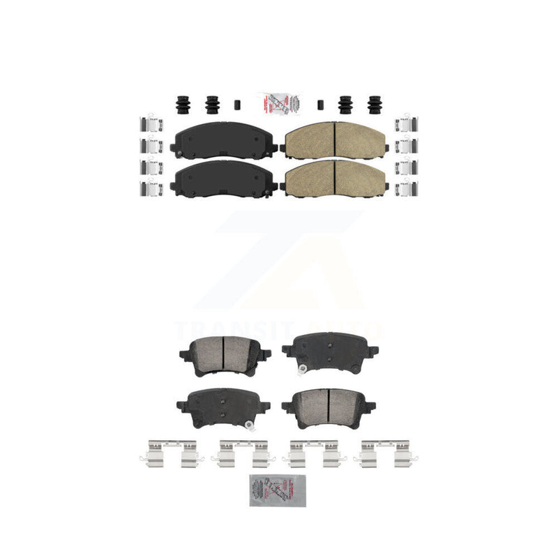 AmeriBRAKES KNF-101795 Disc Brake Pad for 2020-2023 Jeep Wrangler, Jeep Gladiator - Front and Rear