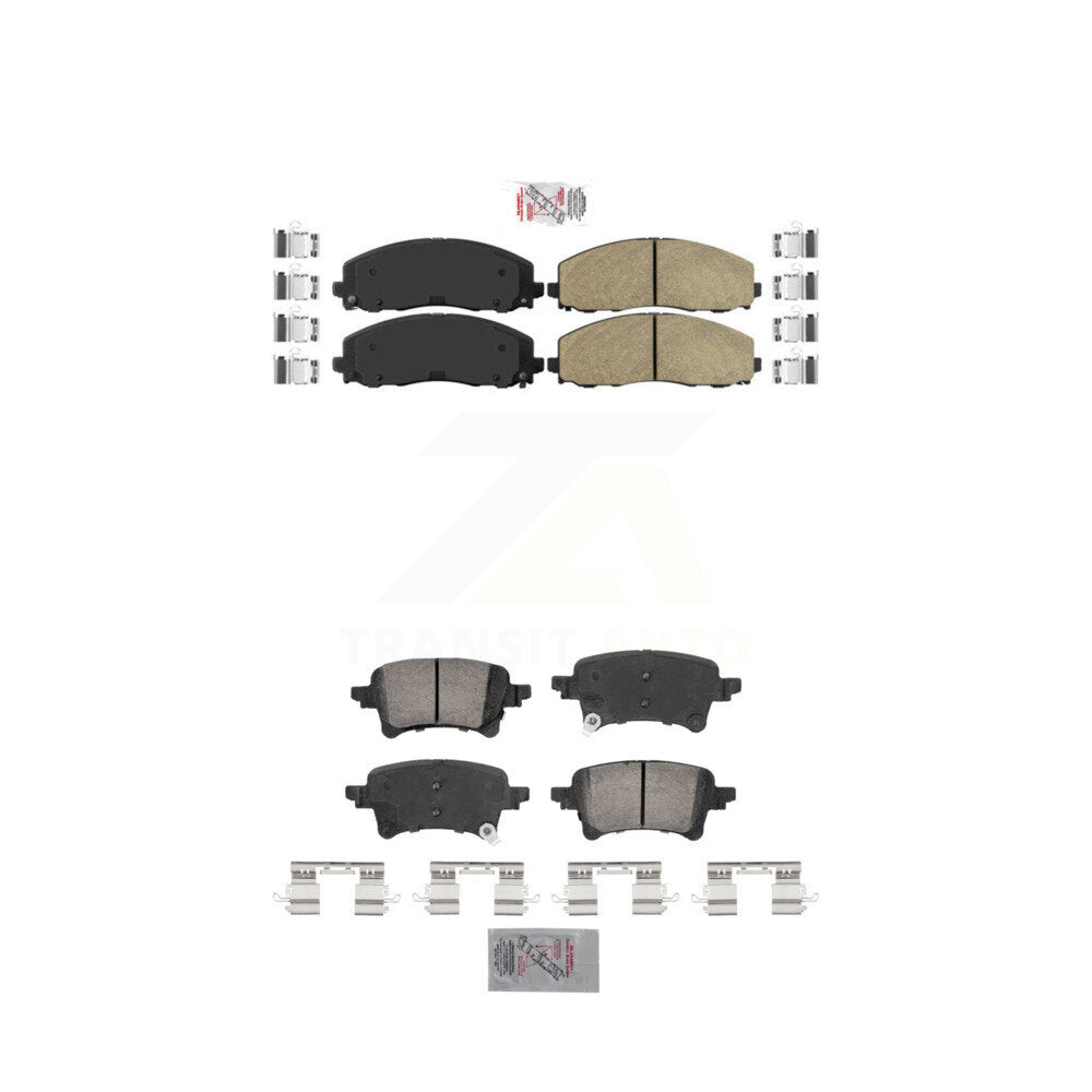 AmeriBRAKES KNF-101796 Disc Brake Pad for 2020-2023 Jeep Wrangler, Jeep Gladiator - Front and Rear