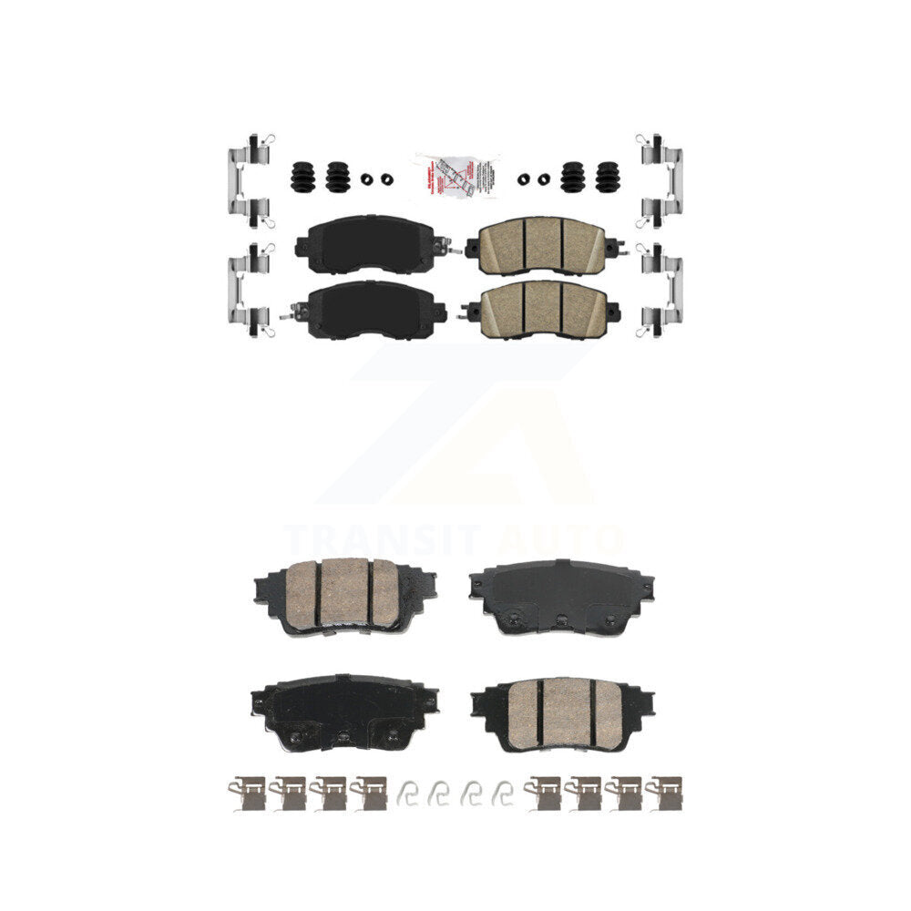 AmeriBRAKES KNF-101802 Disc Brake Pad for 2019-2023 Nissan Altima - Front and Rear