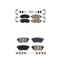 AmeriBRAKES KNF-101802 Disc Brake Pad for 2019-2023 Nissan Altima - Front and Rear