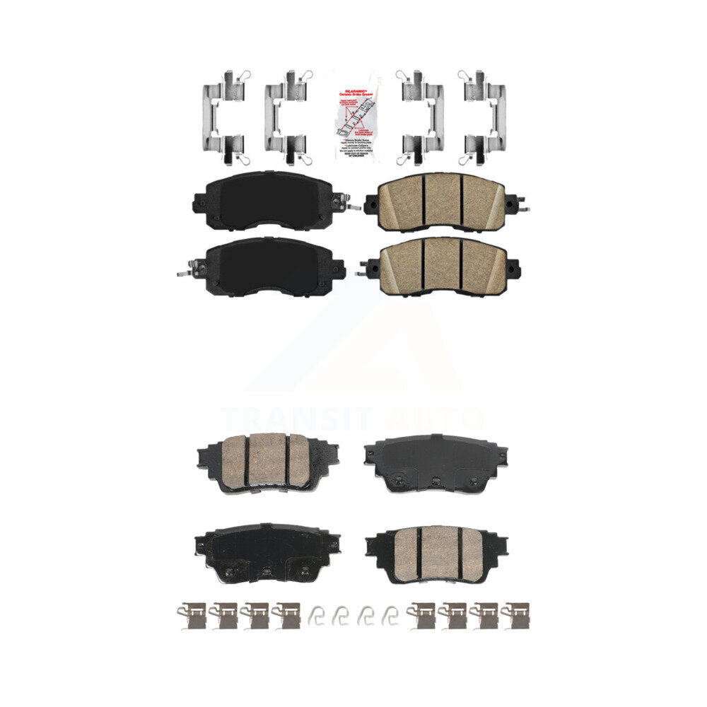 AmeriBRAKES KNF-101803 Disc Brake Pad for 2019-2023 Nissan Altima - Front and Rear