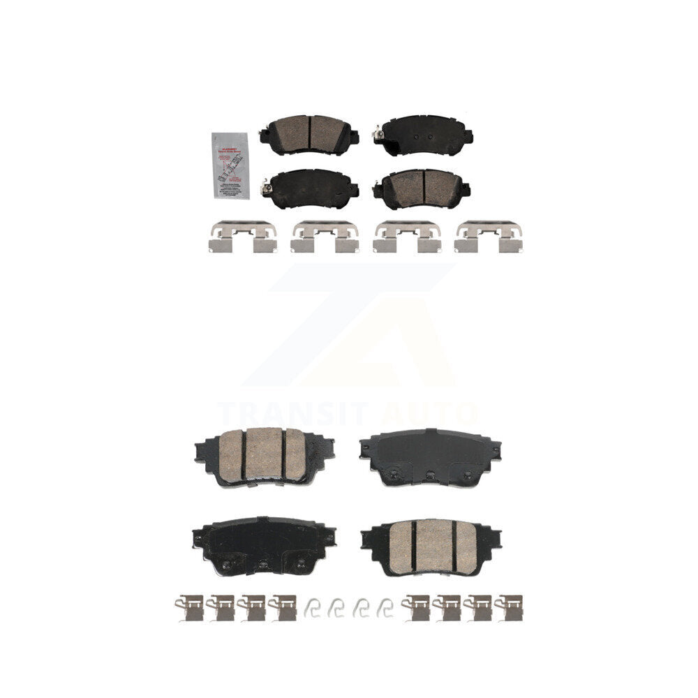 AmeriBRAKES KNF-101810 Disc Brake Pad for 2021-2023 Nissan Kicks - Front and Rear