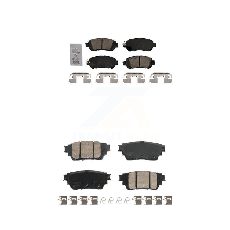 AmeriBRAKES KNF-101810 Disc Brake Pad for 2021-2023 Nissan Kicks - Front and Rear