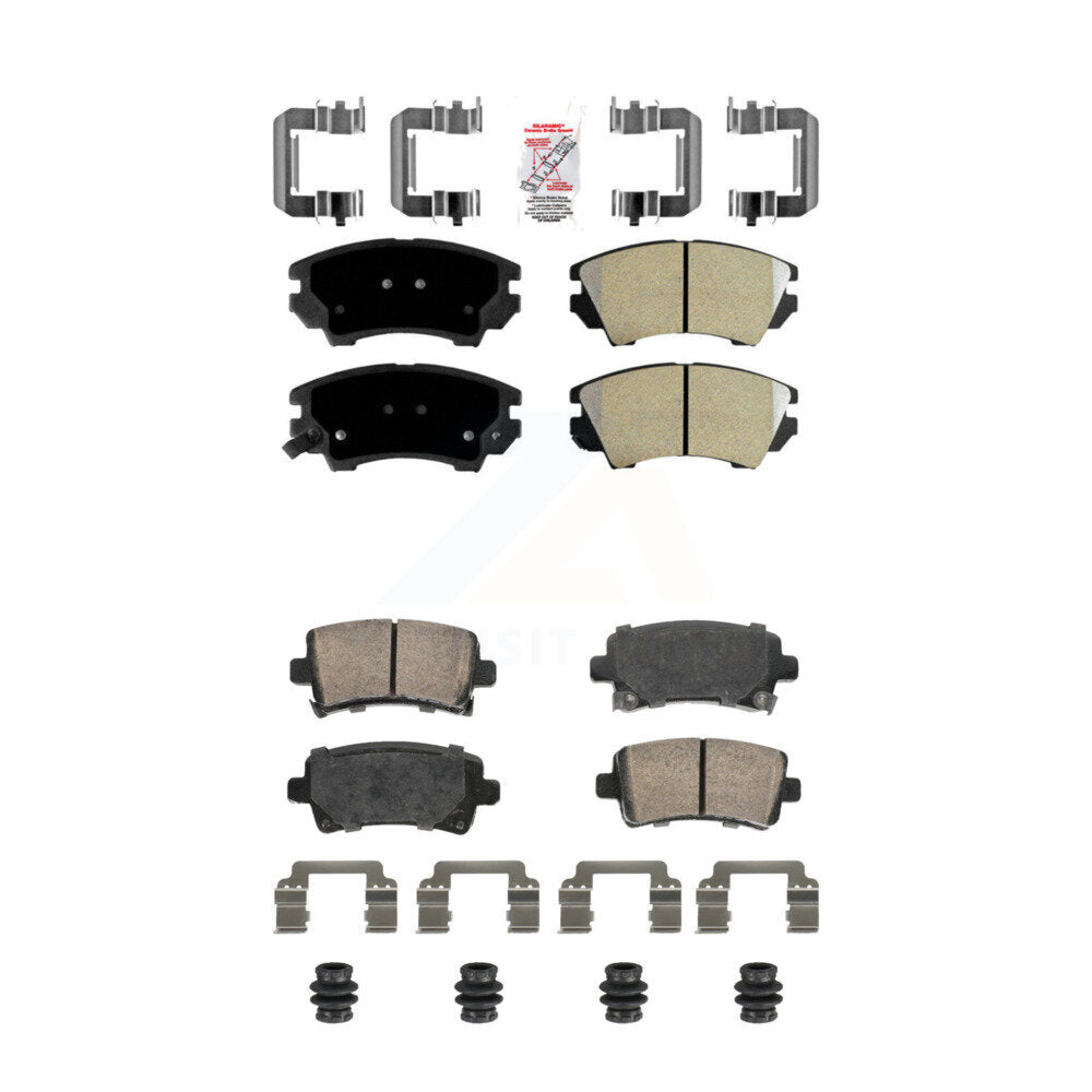 AmeriBRAKES KNF-101817 Disc Brake Pad for 2011 Saab 9-5 - Front and Rear