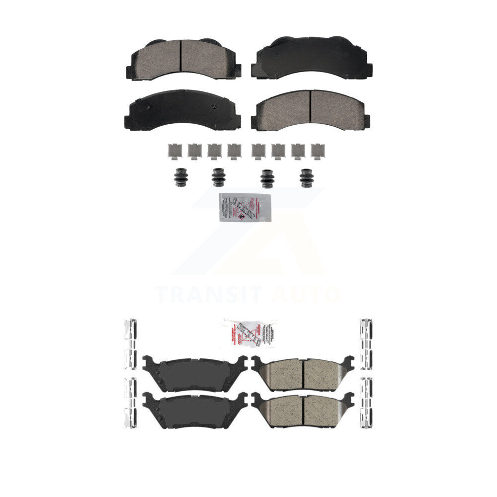 AmeriBRAKES KNF-101828 Disc Brake Pad for 2015-2017 Ford F-150 - Front and Rear