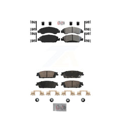 AmeriBRAKES KNF-101834 Disc Brake Pad for 2014-2020 Chevrolet Silverado 1500 LD, GMC Sierra 1500 Limited and More - Front and Rear