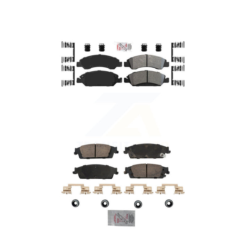 AmeriBRAKES KNF-101834 Disc Brake Pad for 2014-2020 Chevrolet Silverado 1500 LD, GMC Sierra 1500 Limited and More - Front and Rear