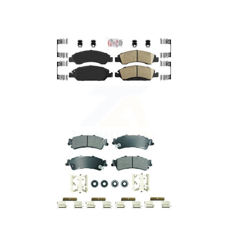 AmeriBRAKES KNF-101835 Disc Brake Pad for 2005-2007 Chevrolet Silverado 1500 Classic, GMC Sierra 1500 Classic and More - Front and Rear