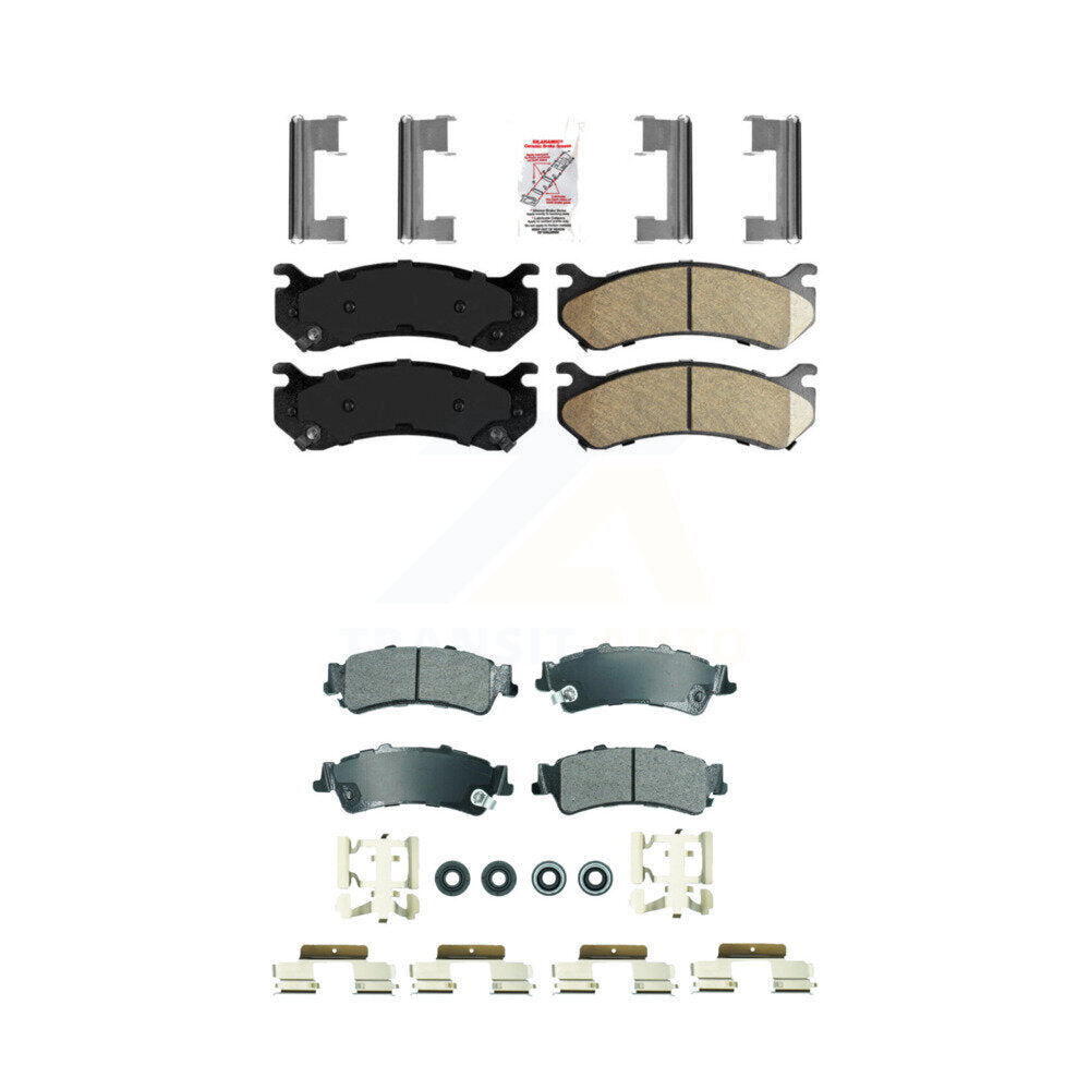 AmeriBRAKES KNF-101836 Disc Brake Pad for 1999-2007 Chevrolet Silverado 1500 Classic, GMC Sierra 1500 Classic and More - Front and Rear