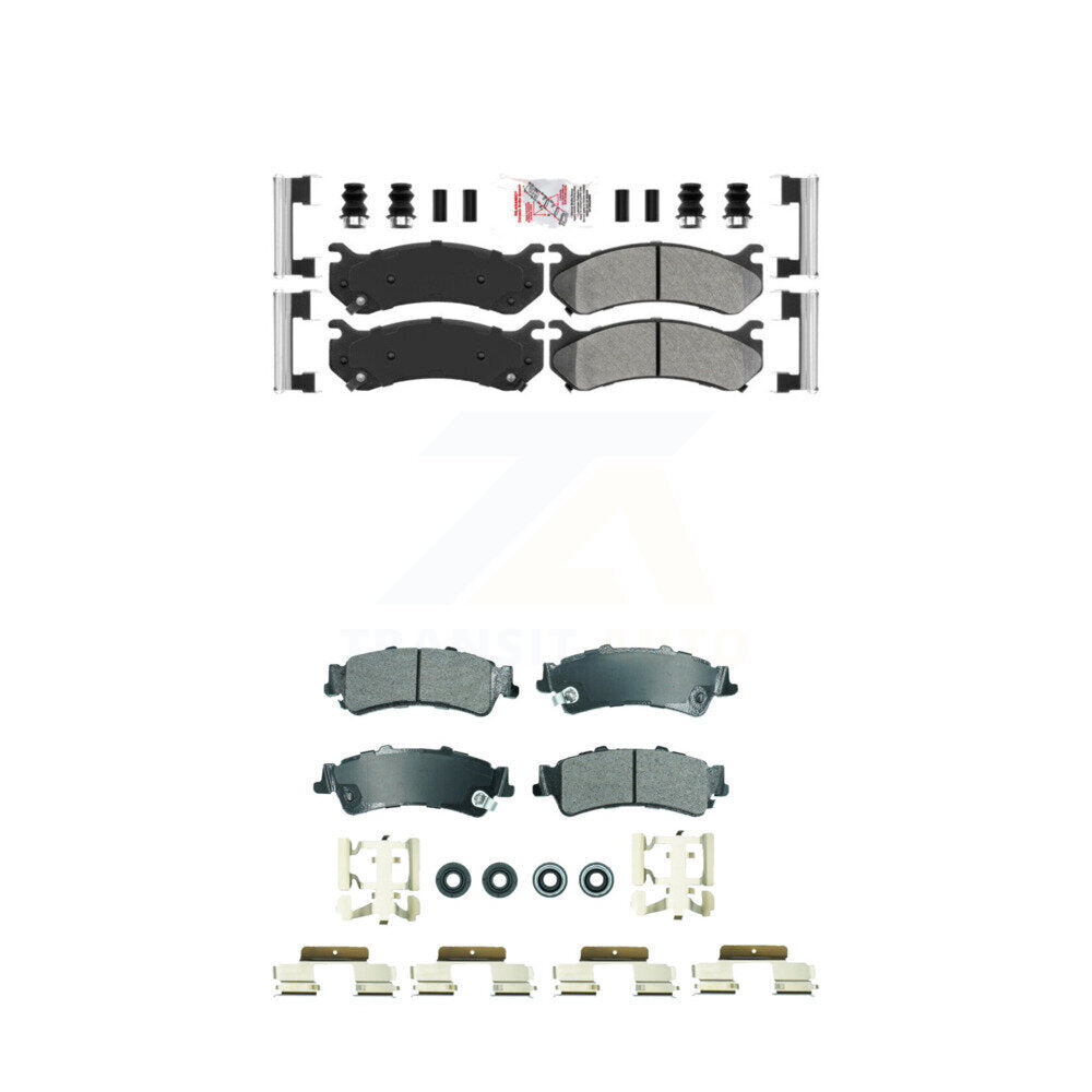 AmeriBRAKES KNF-101837 Disc Brake Pad for 1999-2007 Chevrolet Silverado 1500 Classic, GMC Sierra 1500 Classic and More - Front and Rear
