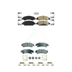 AmeriBRAKES KNF-101838 Disc Brake Pad for 2005-2007 Chevrolet Silverado 1500 Classic, GMC Sierra 1500 Classic and More - Front and Rear