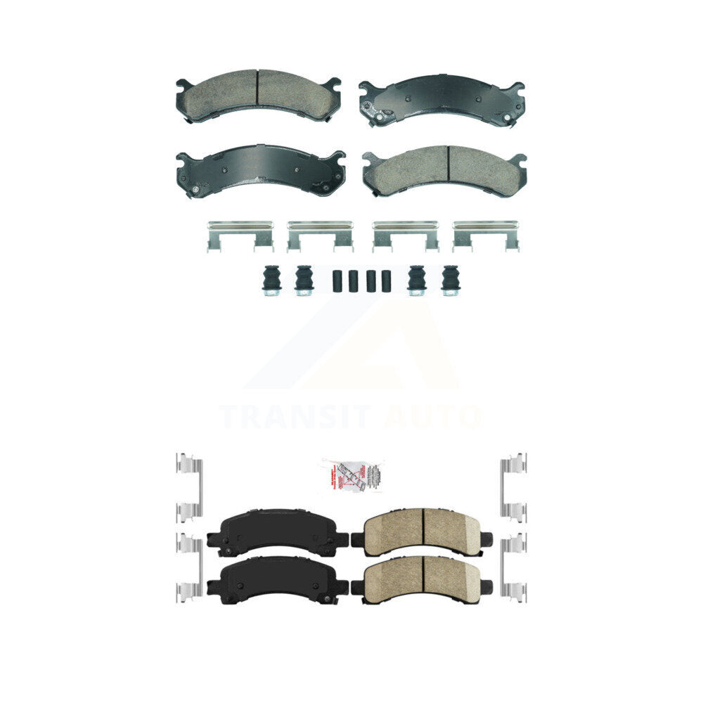 AmeriBRAKES KNF-101842 Disc Brake Pad for 2003-2020 Chevrolet Express 4500, Chevrolet Express 2500 and More - Front and Rear