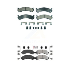 AmeriBRAKES KNF-101843 Disc Brake Pad for 2003-2020 Chevrolet Express 4500, Chevrolet Express 2500 and More - Front and Rear