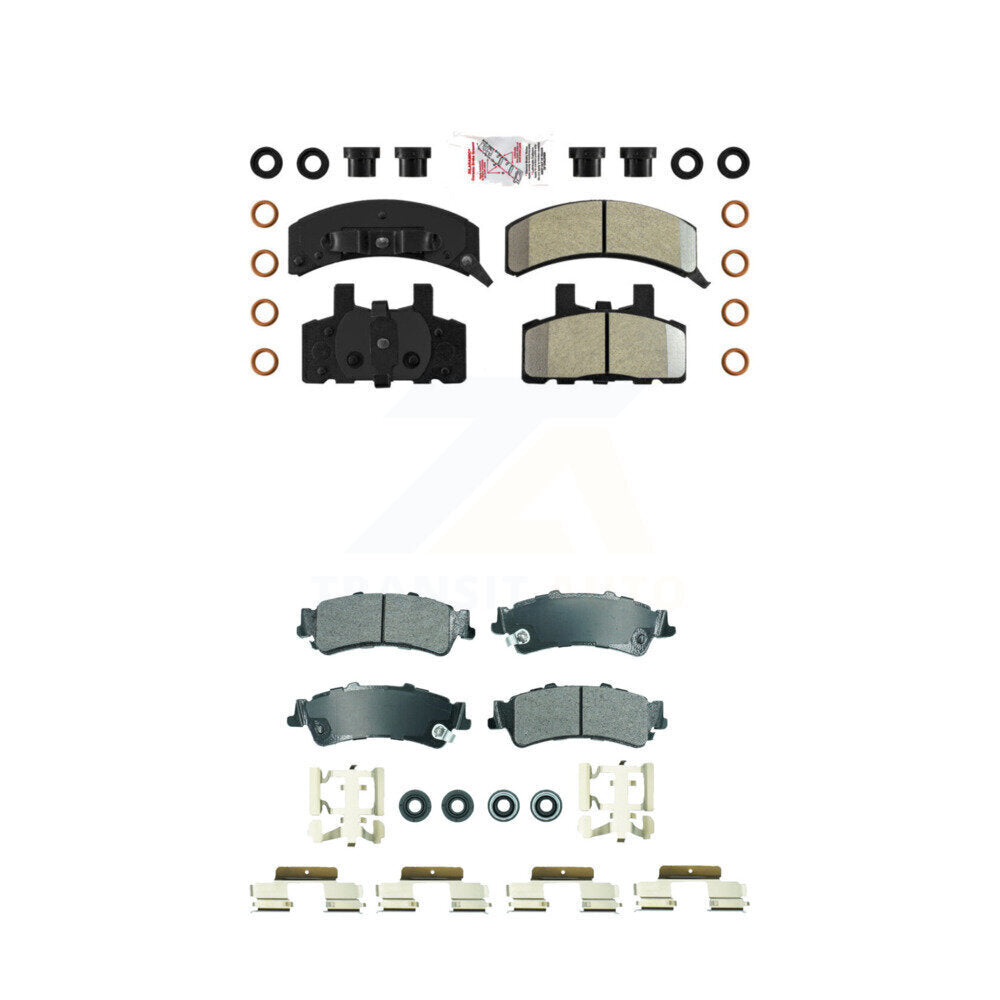 AmeriBRAKES KNF-101844 Disc Brake Pad for 1993-2000 GMC Yukon, Cadillac 60 Special - Front and Rear