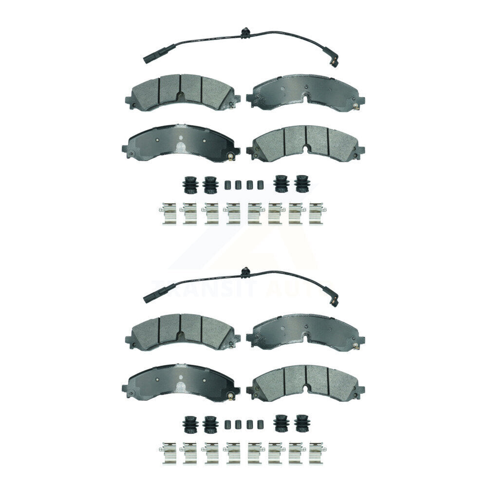 AmeriBRAKES KNF-101851 Disc Brake Pad for 2020-2024 Chevrolet Silverado 3500 HD, Chevrolet Silverado 2500 HD and More - Front and Rear