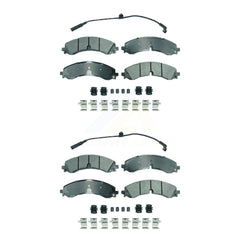 AmeriBRAKES KNF-101851 Disc Brake Pad for 2020-2024 Chevrolet Silverado 3500 HD, Chevrolet Silverado 2500 HD and More - Front and Rear