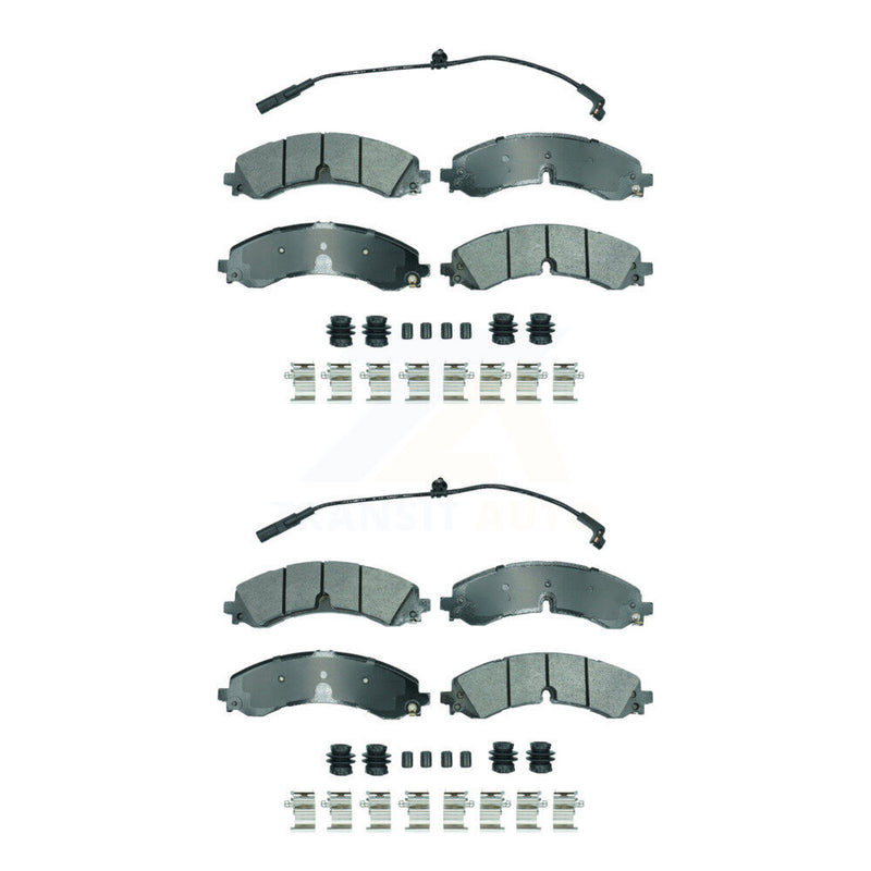 AmeriBRAKES KNF-101851 Disc Brake Pad for 2020-2024 Chevrolet Silverado 3500 HD, Chevrolet Silverado 2500 HD and More - Front and Rear