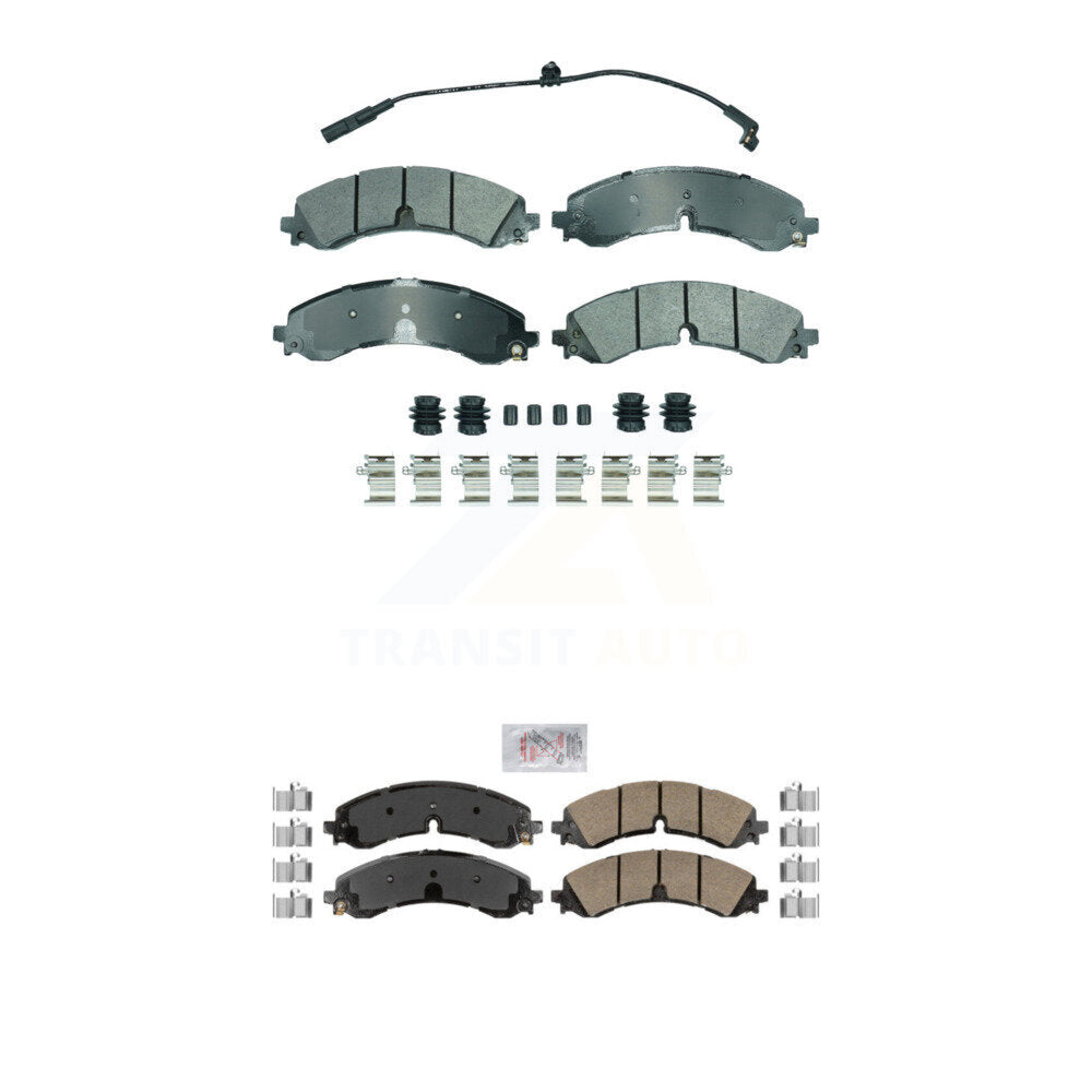 AmeriBRAKES KNF-101852 Disc Brake Pad for 2020-2024 Chevrolet Silverado 3500 HD, Chevrolet Silverado 2500 HD and More - Front and Rear