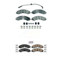 AmeriBRAKES KNF-101852 Disc Brake Pad for 2020-2024 Chevrolet Silverado 3500 HD, Chevrolet Silverado 2500 HD and More - Front and Rear