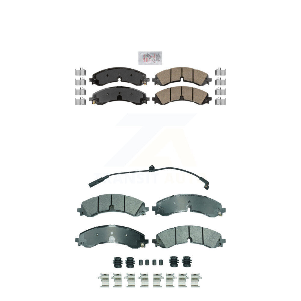 AmeriBRAKES KNF-101853 Disc Brake Pad for 2020-2024 Chevrolet Silverado 3500 HD, Chevrolet Silverado 2500 HD and More - Front and Rear