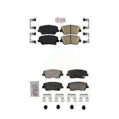 AmeriBRAKES KNF-101854 Disc Brake Pad for 2010-2016 Kia Sorento, Hyundai Santa Fe Sport, Hyundai Santa Fe - Front and Rear