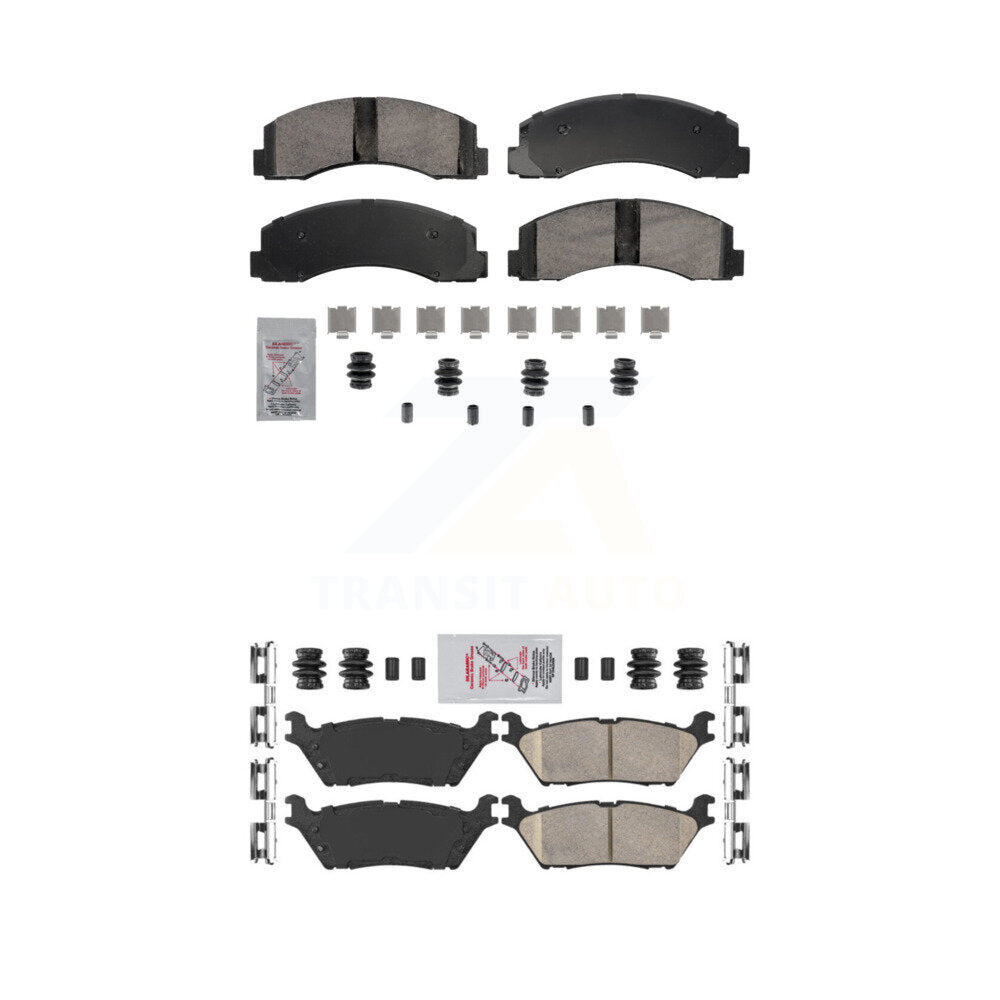 AmeriBRAKES KNF-101858 Disc Brake Pad for 2018-2021 Ford Expedition, Ford F-150, Lincoln Navigator - Front and Rear