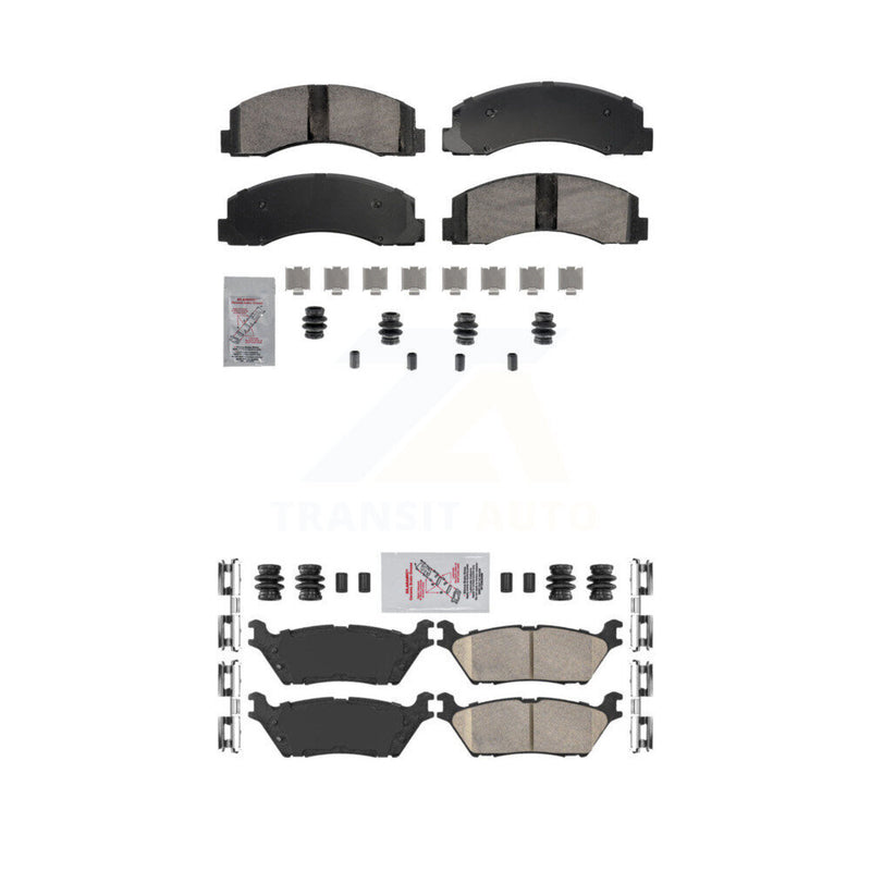 AmeriBRAKES KNF-101858 Disc Brake Pad for 2018-2021 Ford Expedition, Ford F-150, Lincoln Navigator - Front and Rear