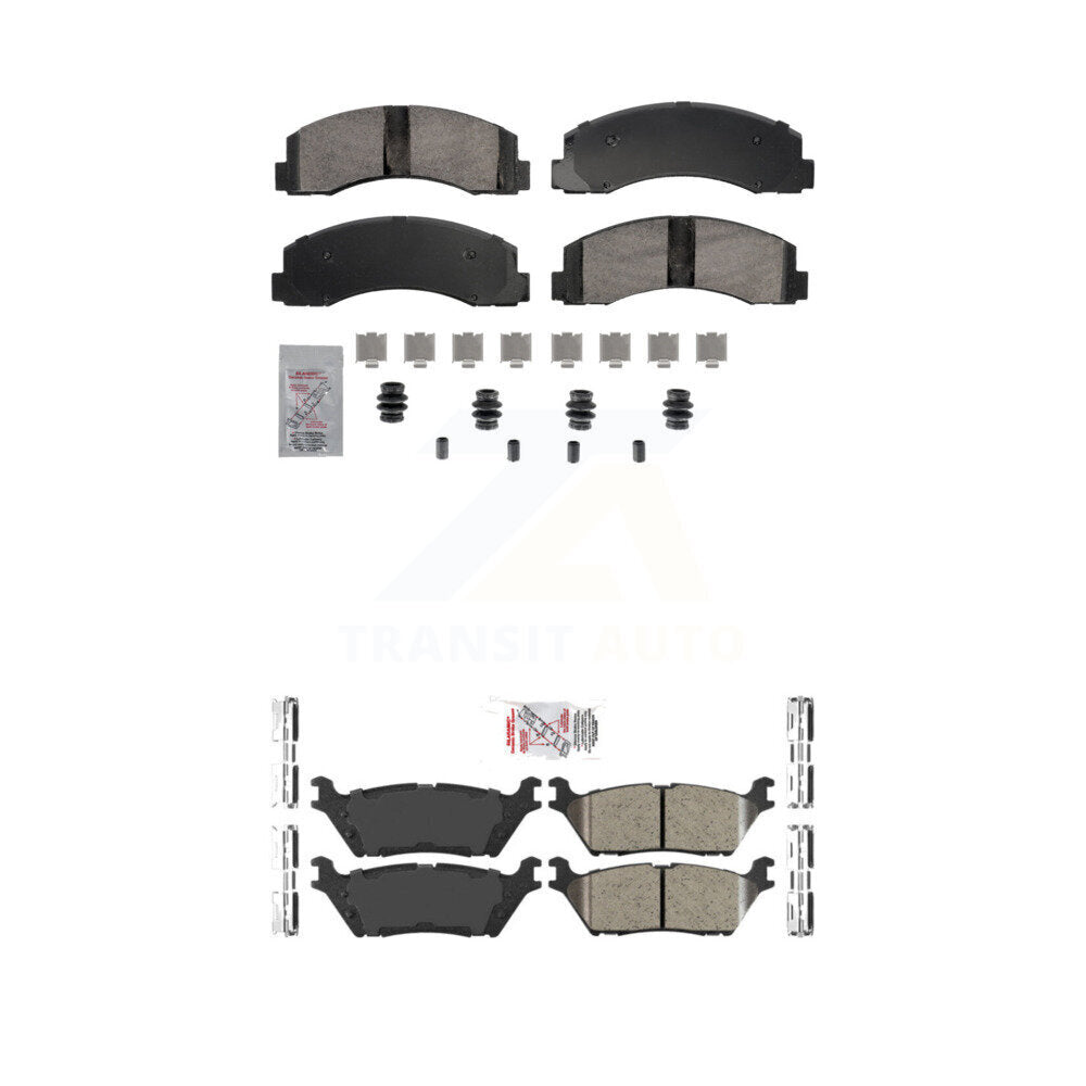 AmeriBRAKES KNF-101859 Disc Brake Pad for 2018-2021 Ford Expedition, Ford F-150, Lincoln Navigator - Front and Rear