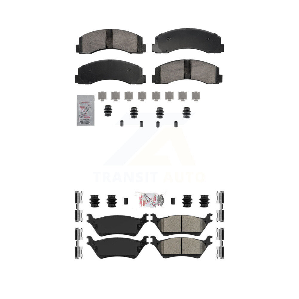 AmeriBRAKES KNF-101862 Disc Brake Pad for 2018-2020 Ford F-150 - Front and Rear