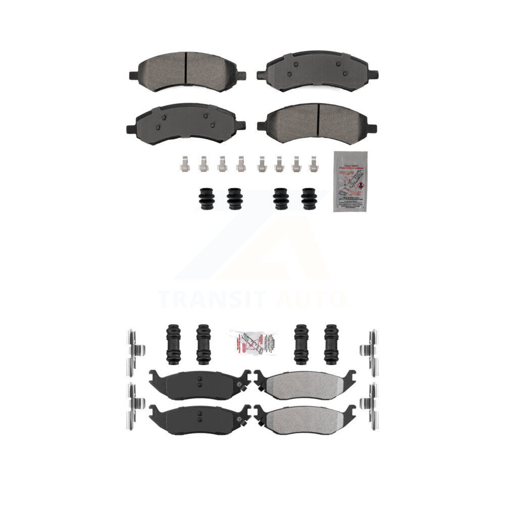 AmeriBRAKES KNF-101863 Disc Brake Pad for 2006-2023 Ram 1500 Classic, Ram 1500 and More - Front and Rear