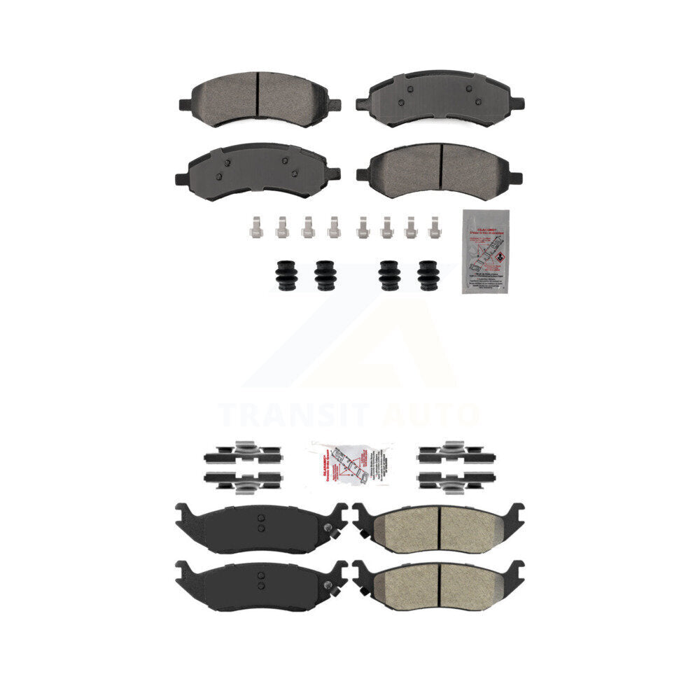 AmeriBRAKES KNF-101864 Disc Brake Pad for 2006-2023 Ram 1500 Classic, Ram 1500 and More - Front and Rear