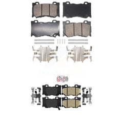 AmeriBRAKES KNF-101865 Disc Brake Pad for 2008-2013 INFINITI FX50, INFINITI G37 - Front and Rear