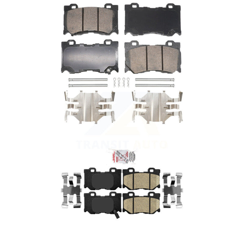 AmeriBRAKES KNF-101865 Disc Brake Pad for 2008-2013 INFINITI FX50, INFINITI G37 - Front and Rear