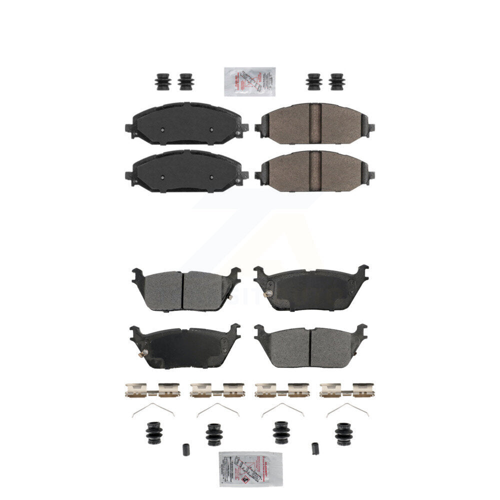 AmeriBRAKES KNF-101866 Disc Brake Pad for 2019-2024 Jeep Grand Wagoneer L, Jeep Wagoneer L and More - Front and Rear