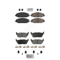 AmeriBRAKES KNF-101866 Disc Brake Pad for 2019-2024 Jeep Grand Wagoneer L, Jeep Wagoneer L and More - Front and Rear